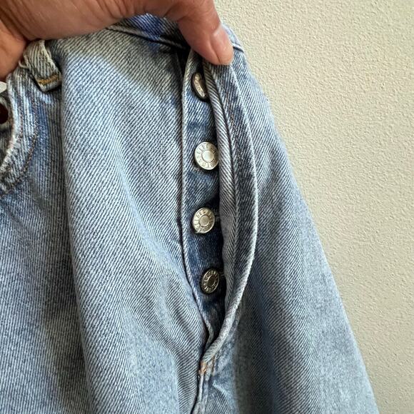 AGOLDE High Rise Straight Leg Blue Jeans Women's 25  Light Wash Distressed - Picture 13 of 13